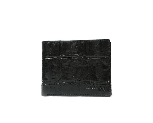 Men's Croc Textured Leather Wallet