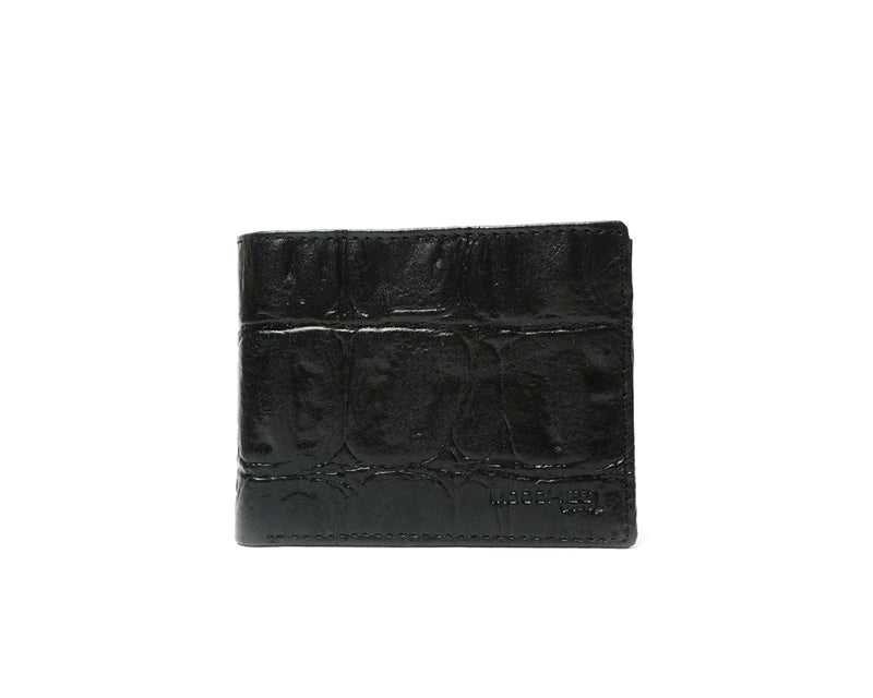 Men's Croc Textured Leather Wallet
